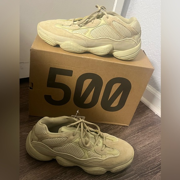 Adidas Yeezy 500 Desert Rat Super Moon Yellow Size 13